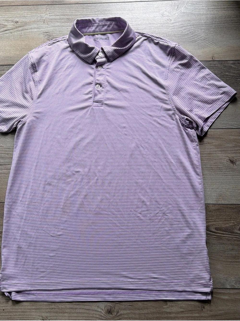 J.Crew Performance Men’s Size Large Polo Shirt. Multicolor Stripes. Great Cond.